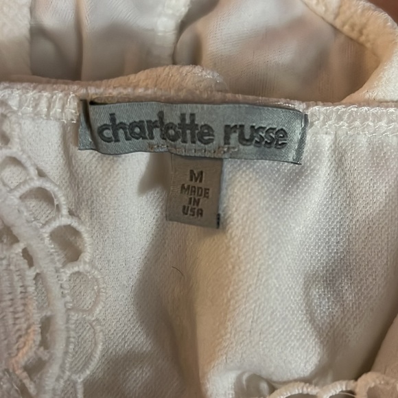 Charlotte Russe cropped crochet white top - Picture 5 of 5
